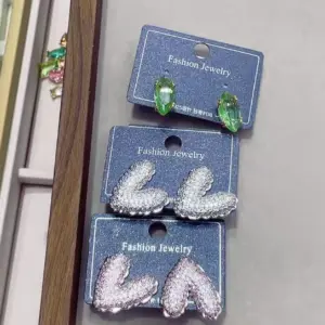 Green Heart Studs