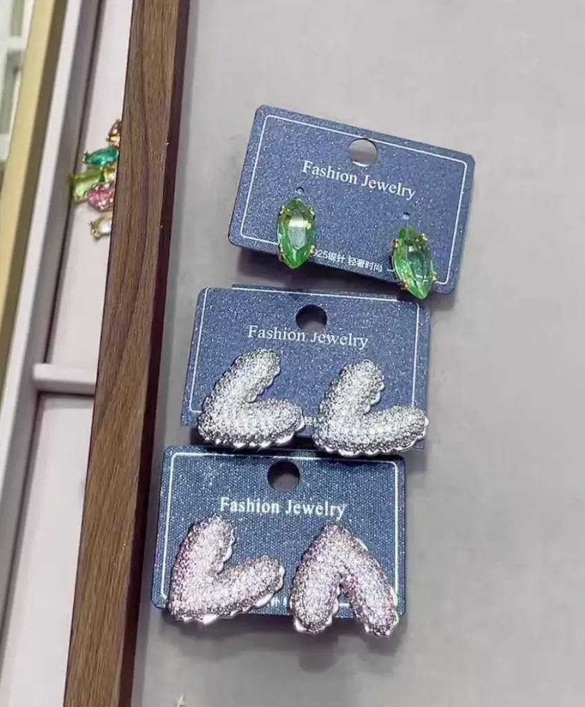 Green Heart Studs