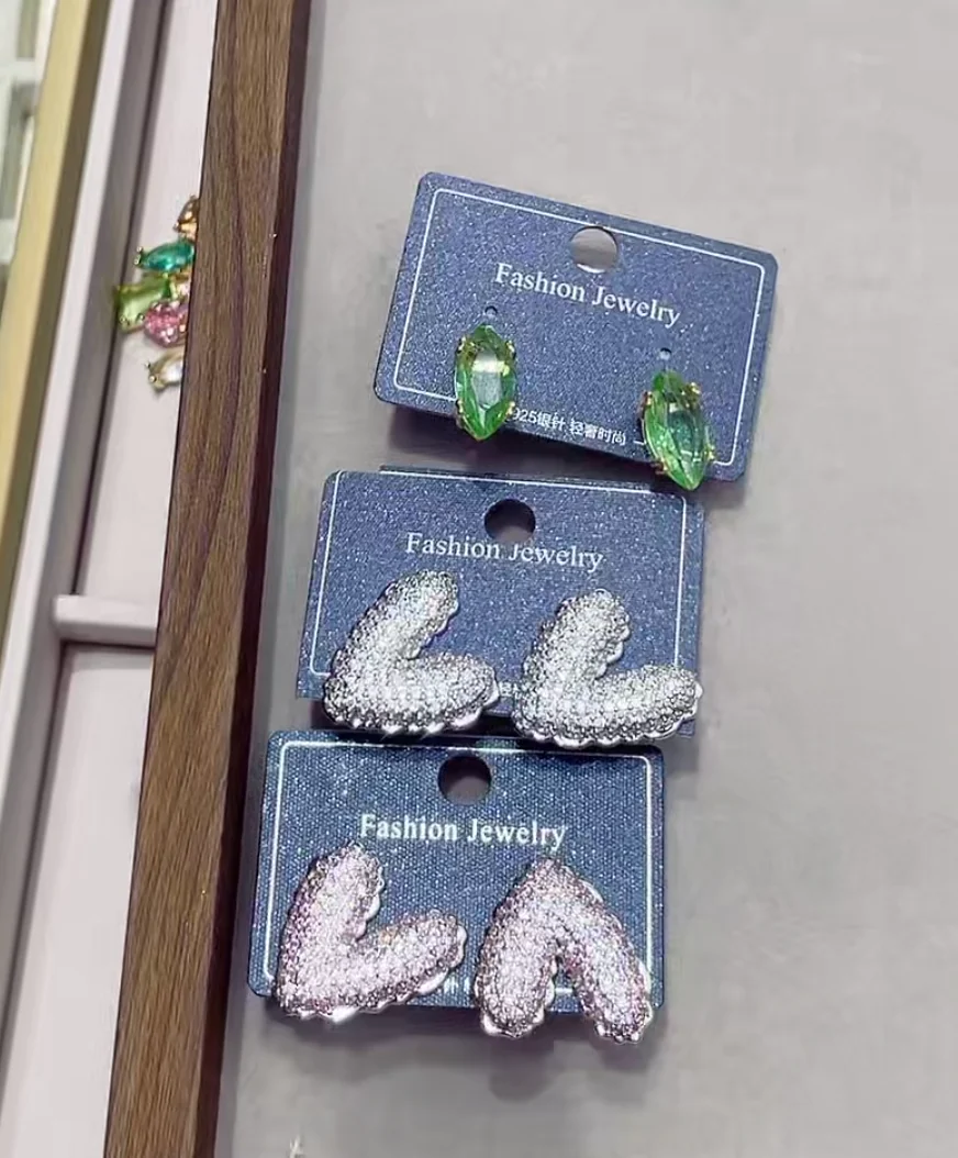Green Heart Studs